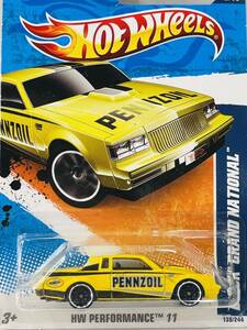 新品未開封 保管品 Mattel マテル Hot Wheels ホットウィール ミニカー 旧ロゴ ビュイック Buick GRAND NATIONAL HW PERFORMANCE / 083