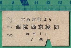  war front railroad hard ticket ticket 72# capital . Kyoto .. west . west capital ultimate interval 7 sen 8-7.22 /A type 