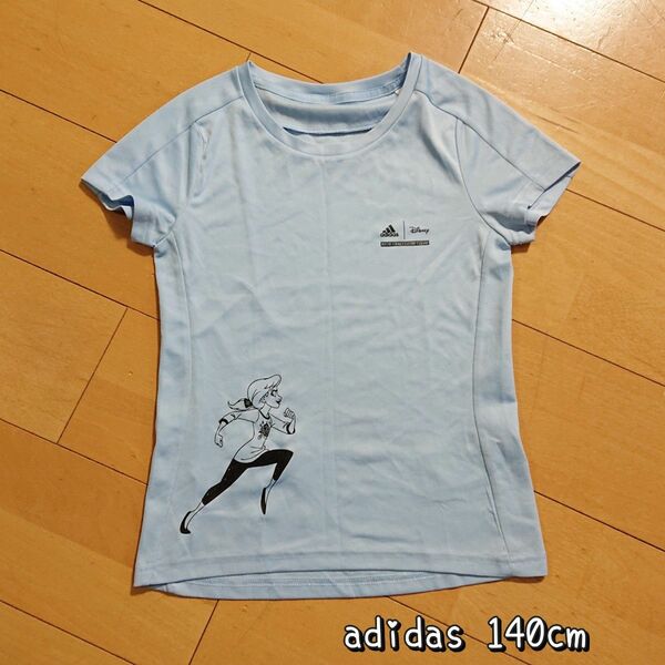 adidas disney 半袖Tシャツ 水色 140cm 運動会