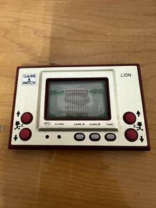  Junk * игра & часы лев LION LN-08 GAME&WATCH nintendo 