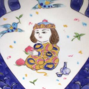 タ）織部 幸兵衛窯 イヤープレート2004年 飾り皿 絵皿の画像2