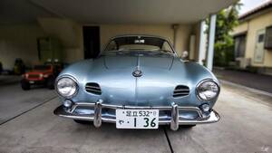 【希少】1957　VWKarmann Ghia　fully restored済　角Tail lamp　Vehicle inspection残1989以上　ETC　屋根下保管　Cover保管　Parts多数included属　格安出品