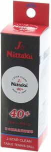 nitak(Nittaku) ping-pong ball J Star clean 3 piece insertion NB1760 ( white /FF)