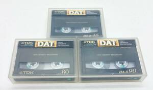 【 TDK DAT 3本セット 】TDK DA-R46 / DA-R60 / DA-R90 ◎ 日本製 ◎ 簡易消去済み 樹脂ケース入り インデックスあり TAPE テープ