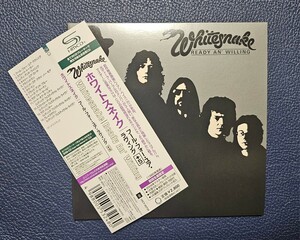  domestic record with belt paper jacket Whitesnake Ready An' Willing white Sune ikf-ru four yuala vi ng+5 SHM-CD limitation record records out of production 