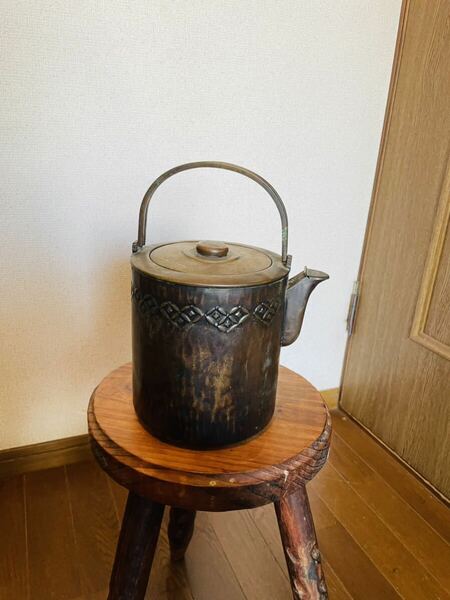 銅製　水差し　茶器　昭和レトロ　 煎茶道具　水次
