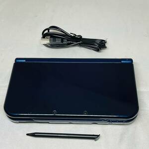 ★1円～ 動作確認済 New NINTENDO 3DSLL 本体 メタリックブルー 任天堂 送料全国520円 ニンテンドー metallic blue