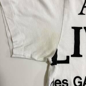 AD2003 COMME des GARCONS 総柄 メッセージ ロゴ Tシャツ ホワイト 白 コムデギャルソン 半袖 カットソー Tee VINTAGE archive 3080417の画像9