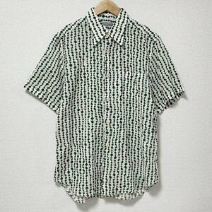 田中オム COMME des GARCONS HOMME リネン 総柄 半袖シャツ Mサイズ コムデギャルソンオム VINTAGE archive 309194