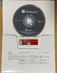 1個 Windows11 Pro 64bit 日本語版 DSP版 DVD プロダクトキー Microsoft 正規認証保証 