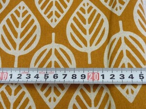 100*47* ocher * leaf .. pattern. * is gire* cloth * cloth *0443-5