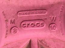 crocs レインブーツ 長靴 メンズ 26cm US M8 W10 ピンク クロックス 24051401_画像6