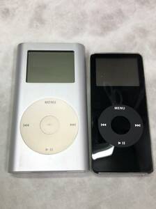 ジャンク iPod mini 第2世代 A1051 シルバー iPod nano A1137 ホワイト セット 24051001