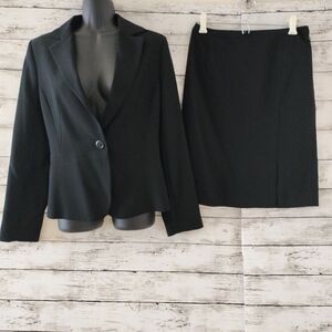極美品★avvリクルートスーツ 38 M 黒 シングル スカート ジャケット