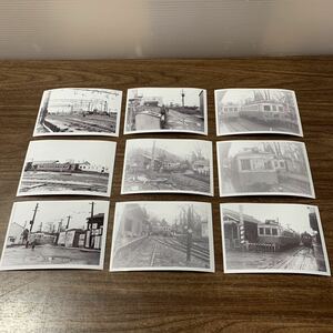 1 jpy start railroad photograph white black that time thing row car train . car station Showa Retro hobby collection ( stone 998 * cat pohs shipping possible 