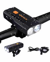 Cemoy 自転車 ライト LED 3000mAh大容量 1200ルーメン LEDヘッドライト USB充電式 PSE認証済 防水 高輝度IP65防水 ロングライド_画像1
