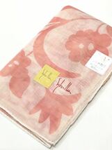 シビラ　新品　薄い　ストール　花柄　ピンク　コットン　UV加工 紫外線防止に　薄手ストール_画像5