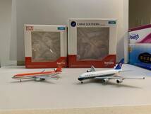 1円～　2個セット　1/500　LTUインターナショナル航空　MD-11、1/500　中国南方航空　A380-800　ヘルパウイングス製　美品_画像1