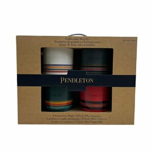 未使用 ペンドルトン PENDLETON マグカップ 4個セット Collectible Mug Set 533ml/18oz ホワイト レッド グレー グリーン コーヒー コップ