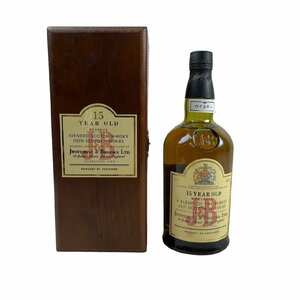 未開栓 ジャスティン＆ブルックス J＆B JUSTERINI＆BROOKS LTD 15年 スコッチ ウイスキー 43％ 750ml SCOTCH Whisky 木箱入 古酒 洋酒