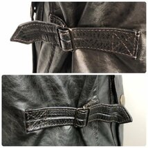 USED Belstaff ベルスタッフ レザー ジャケット ブラック サイズM 革ジャン 牛革 GOLD LABEL アウター メンズ 上着 長袖 イタリア製_画像8