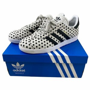 未使用 adidas GAZELLE W CQ2179 アディダス ガゼル スニーカー 水玉 白 ホワイト 24㎝ 靴 シューズ レディース ドット スニーカー