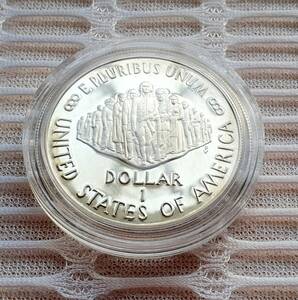 希少 レア 通貨 コレクション 1787-1987 アメリカ リバティ 憲法制定200周年記念銀貨 1ドル　