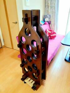  antique manner wooden wine rack 1 2 ps storage ( weight equipped ) * including in a package un- possible 