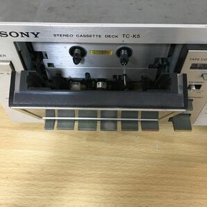 SONY ソニー TC-K5 STEREO CASSETTE DECK ステレオ カセット デッキ オーディオ機器 通電のみ確認済み 5 シ 2の画像3