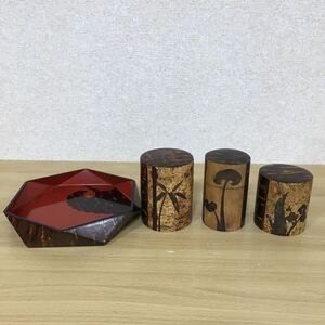  Sakura leather skill birch skill tray tea utensils tea caddy tea go in . tea utensils tradition industrial arts handicraft summarize 4 point 5si7