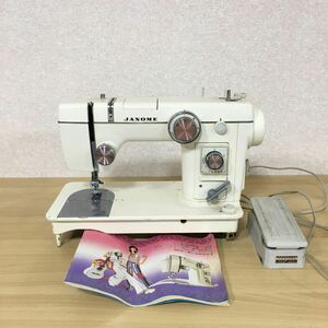 JANOME ジャノメ MODEL 802 レトロミシン アンティークミシン 手工芸 手芸 ハンドクラフト 裁縫道具 裁縫 ペダル付き 5 シ 38