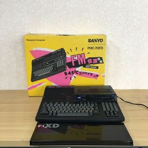 SANYO サンヨー MSX2+ RAM64KB/VRAM128KB PHC-70FD パーソナルコンピュータ 昭和レトロ 通電確認済み 元箱付き 5 シ 72