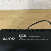 SANYO サンヨー MSX2+ RAM64KB/VRAM128KB PHC-70FD パーソナルコンピュータ 昭和レトロ 通電確認済み 元箱付き 5 シ 72_画像2