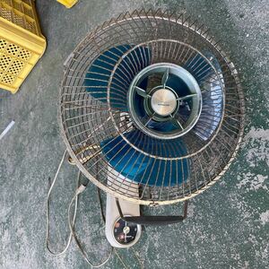 [F-36]( operation )HITACHI Hitachi electric fan B-673 shape Showa Retro antique that time thing ornament 