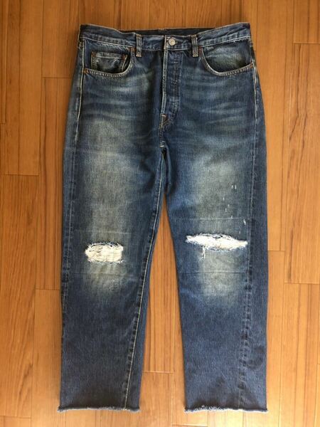 LEVIS VINTAGE CLOTHING リーバイスビンテージクロージング 501XX-501 ダブルネーム ビッグE 赤耳 復刻版 LVC トルコ製 W33