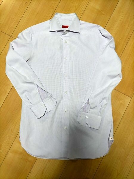 週末限定値下げ【美品】ISAIAイザイア イタリア製ドレスシャツ 薄パープル サイズ39