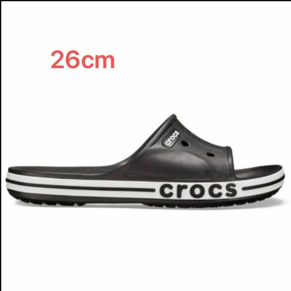 サンダル クロックス crocs バヤバンド スライド Bayaband 26cm ブラック/ホワイト