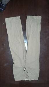 40s 45 khaki? chinos W30 U.S.Army side double stitch original Vintage NAVY Baker pants military M44