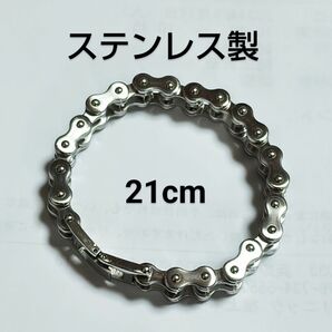 ③ 幅11mm 新品 ステンレス製 バイクチェーン メンズ ブレスレット 上質