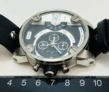 動作未確認　DIESEL ディーゼル DZ-7256　メンズ クォーツ 腕時計　ビッグフェイス_画像9