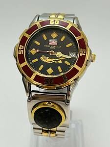  rare operation not yet verification Switzerland Hawaiian diver men's wristwatch combination black TM1996-48 rare 