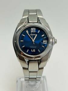動作未確認　SEIKO セイコー 腕時計 パーペチュアルカレンダー 8F32-005A メンズ ブルー