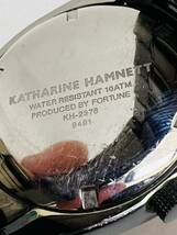 希少　動作未確認　KATHARINE HAMNETT　キャサリンハムネット 腕時計 KH-2376 メンズ ダークネイビー_画像4