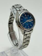 動作　SEIKO セイコー 自動巻 レディース 腕時計 2706-0300 ブルー 系 文字盤 AT カットガラス_画像2