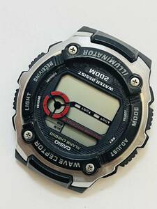 動作未確認　CASIO カシオ wave ceptor　ソーラー　腕時計　WV-200A 電波時計 フェイスのみ