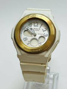 動作未確認　CASIO カシオ Baby-G BGA-105LR カシオ Gショック ホワイト デジタル ベビージー 腕時計