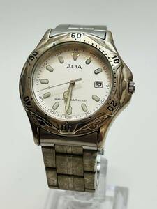 動作未確認 SEIKO セイコー　ALBA メンズ 腕時計 時計 アルバ V732-0N60 クォーツ