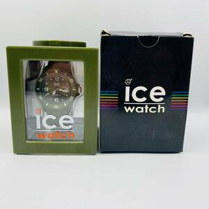 ♪A80444:アイスウォッチ ICE WATCH クォーツウォッチ アイスサファリシリ グローブ アナログ 腕時計 グリーン 箱付