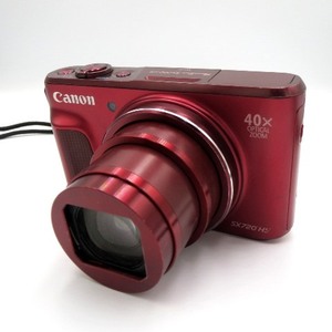 ◆K73379:Canon キャノン Power Shot SX720HS パワーショット コンパクトデジタルカメラ レッド 赤 通電確認済 中古品 ジャンク扱い