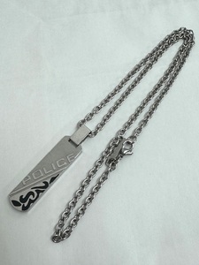 *A80978:POLICE necklace stainless steel Police men's accessory used 